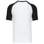 Baseball - Tweekleurig T-shirt White / Black L