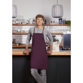 LS 37 Bib Apron Green-Generation , from Sustainable Material , Recycled Polyester - aubergine - Stck
