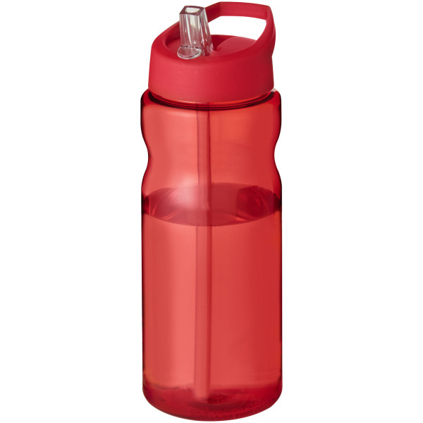 H2O Active® Eco Base 650 ml spout lid sport bottle - Red/Red