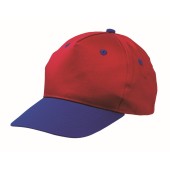 5 panel katoenen baseball cap CALIMERO - blauw, rood