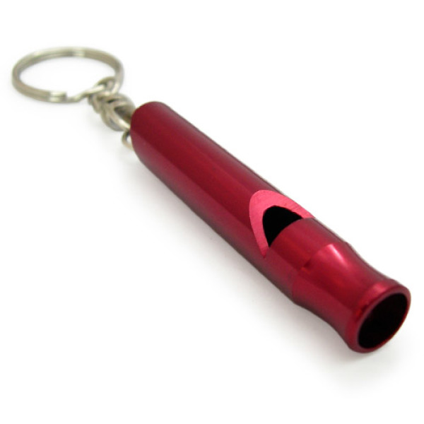 Aluminum Whistle - Dark Red