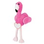 Pluche flamingo LUISA roze, wit, zwart