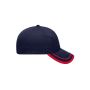 MB6501 6 Panel Piping Cap - navy/red - one size