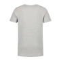 L&S T-shirt V-neck cot/elast SS for him grey heather XXL