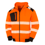 Gerecyclede veiligheidssweater met capuchon Fluorescent Orange S