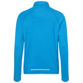 Men's Sports Shirt Half-Zip - bright-blue - 3XL
