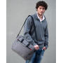 Marseille Messenger Laptop Bag - Grey Melange/Red
