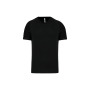 Heren-sport-t-shirt V-hals Black XS