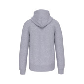 Hooded sweater met rits Oxford Grey S