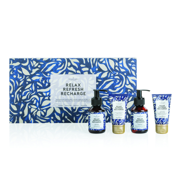 Luxe giftset - Relax Refresh Recharge, blauw