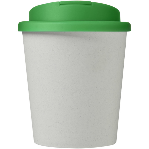 Americano® Espresso Eco 250 ml recycled tumbler with spill-proof lid - White/Green