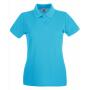 FOTL Lady-Fit Premium Polo, Azure Blue, XS