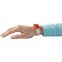 ABS and silicone wrist band red