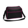Retro Shoulder Bag - Black/Fuchsia