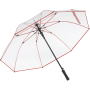 AC golf umbrella FARE®-Pure transparent-red