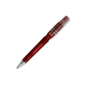 Balpen Nora Clear transparant - Transparant/Donker rood