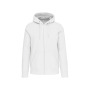 Hooded sweater met rits White 3XL