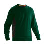 Jobman 5402 Roundneck sweatshirt bosgr./zwart 3xl