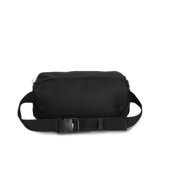 Handtas met moderne sluiting in een contrasterende kleur Black / White One Size