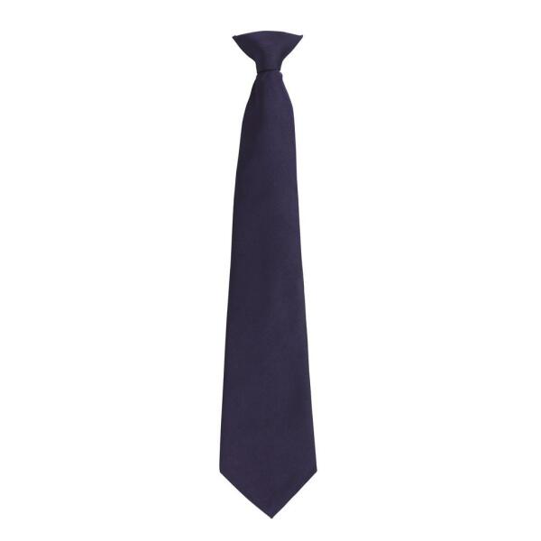 'Colours' Fashion Clip Tie, Navy, ONE, Premier