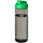 H2O Active® Eco Vibe 850 ml drinkfles met klapdeksel - Charcoal/Groen