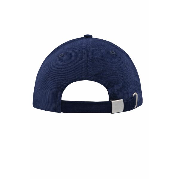 MB6230 6 Panel Corduroy Sandwich Cap - navy/red - one size