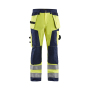High Vis werkbroek met gereedschapzakken