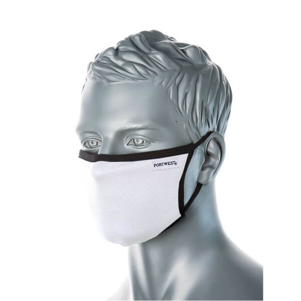 3-Ply Fabric Face Mask (Pk25) White