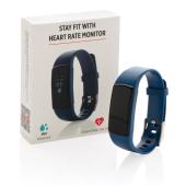 Stay Fit activity tracker met hartslagmeter, blauw