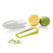 2-in-1 citruspers en rasp, wit 2-in-1 citruspers en rasp, wit