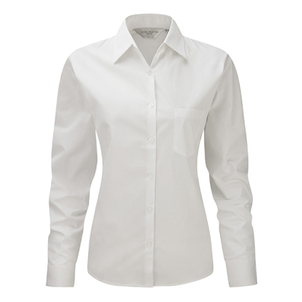 Ladies' Cotton Poplin Shirt LS