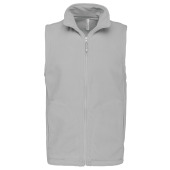 Bodywarmer van microfleece heren Snow Grey L