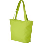 Panama polyester draagtas met rits 20L - Lime