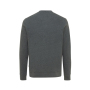 Iqoniq Denali gerecycled katoen sweater ongeverfd, ongeverfd antraciet (L)