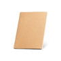 ALCOTT A4. A4 notepad with Kraft paper cover (250 g/m²)