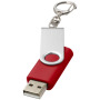 Rotate USB met sleutelhanger - Rood - 1GB