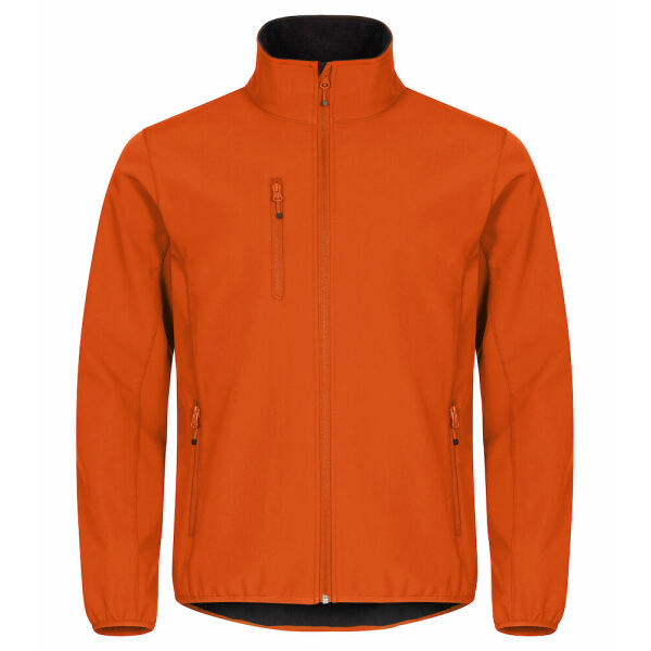 Clique Classic softshell jacket heren diep oranje xs