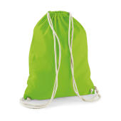 Cotton Gymsac - Lime Green - One Size