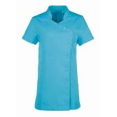 Ladies Orchid Short Sleeve Tunic, Turquoise Blue, 8, Premier