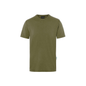 TM 9 Men's Workwear T-Shirt Casual-Flair, from Sustainable Material , 51% GRS Certified Recycled Polyester / 46% Conventional Cotton / 3% Conventional Elastane - moss green - 2XL