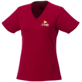 Amery Cool Fit kortärmad V-ringad t-shirt dam - Röd - XS