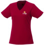 Amery cool fit V-hals dames t-shirt met korte mouwen - Rood - XXL