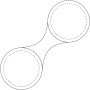 RFX™ M-10 kleine ronde reflecterende TPU magneet - Neongeel