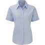 Ladies Short Sleeve Easy Care Oxford Shirt Oxford Blue XS