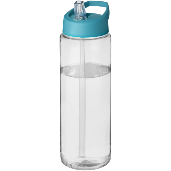 H2O Active® Vibe 850 ml sportfles met tuitdeksel - Transparant/Aqua blauw