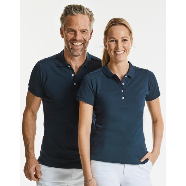 Ladies' Fitted Stretch Polo - Sky