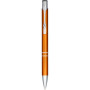 Moneta anodized aluminium click ballpoint pen - Orange