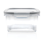 Tritan™ Renew herbruikbare lunchbox 1,5L gemaakt in EU, grijs, transparant