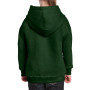 Gildan Sweater Hooded HeavyBlend for kids 5535 forest green XS