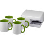 Ceramic sublimation mug 4-pieces gift set - Lime